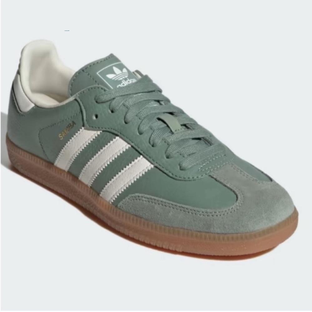 adidas Samba OG Silver Green Gum
